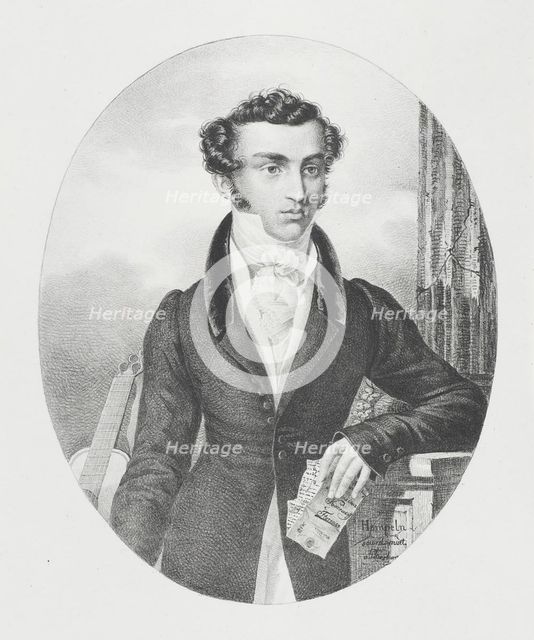 Portrait of the Composer and Poet Nicholai Alexandrovich Korsakov (1800-1820), 1820.