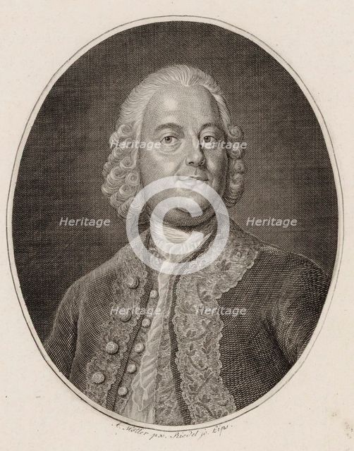 Portrait of the composer and singer Carl Heinrich Graun (1704-1759), 1820.
