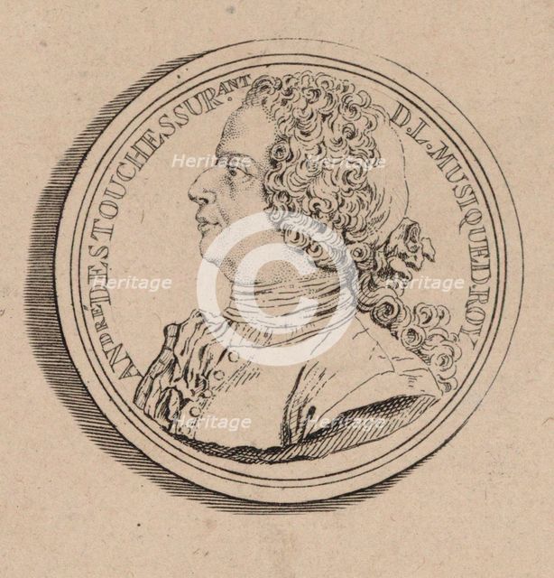 Portrait of the composer André-Cardinal Destouches (1672-1749), 1732.
