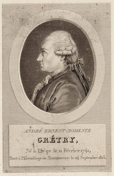 Portrait of the composer André Ernest Modeste Grétry (1741-1813)