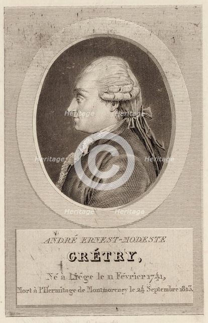 Portrait of the composer André Ernest Modeste Grétry (1741-1813), .