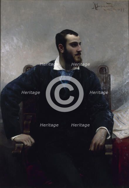 Portrait of the composer André Wormser (1851-1926), 1877.