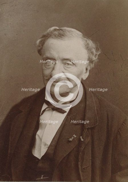 Portrait of the composer Antoine Elwart (1808-1877), c. 1870.