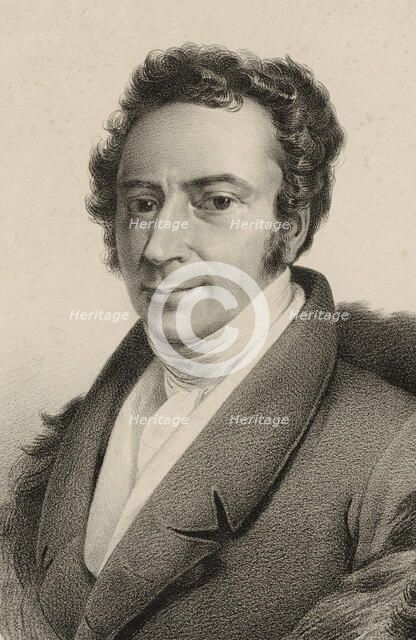 Portrait of the composer Antoine Romagnesi (1781-1850), ca 1820. Creator: Anonymous.