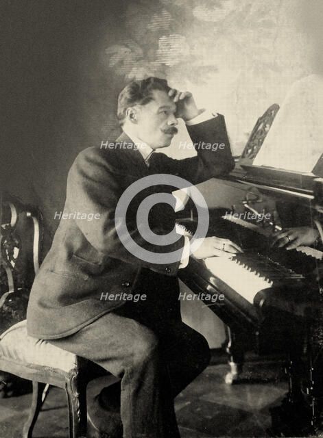 Portrait of the Composer Anton Arensky (1861-1906). Creator: Photo studio H. Rentz & F. Schrader.