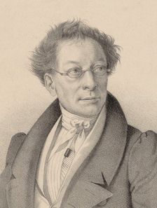 Portrait of the composer Anton Liste (1772-1832). Creator: Scheuchzer, Caspar (1808-1874)