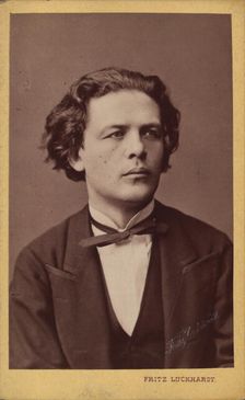 Portrait of the composer Anton Rubinstein (1829-1894), c. 1870. Creator: Luckhardt, Fritz (1843-1894)