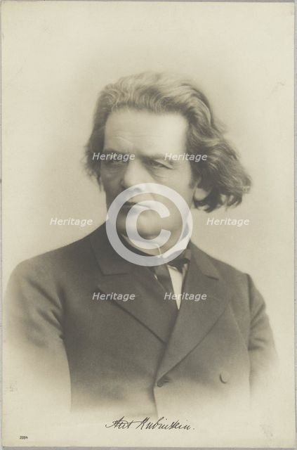 Portrait of the composer Anton Rubinstein (1829-1894), c. 1880.