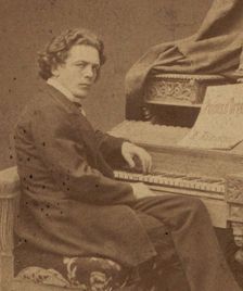 Portrait of the composer Anton Rubinstein (1829-1894), ca 1860-1870. Creator: Mieczkowski, Jan (1830-1889)