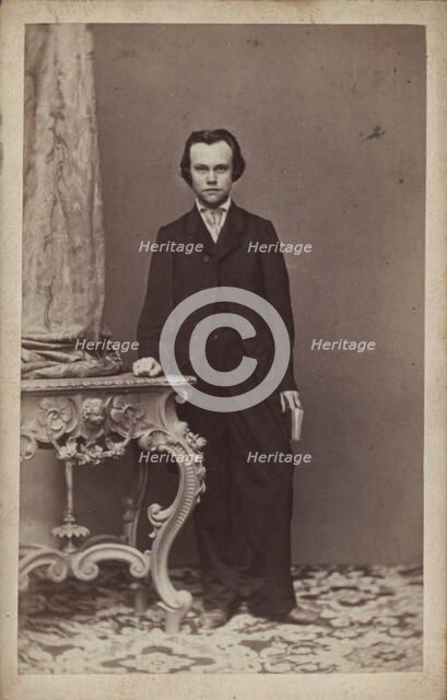 Portrait of the composer Anton Rubinstein (1829-1894). Creator: Photo studio Franz Schultz, Vienna  .