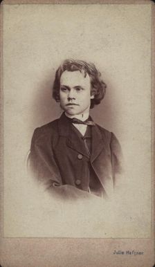 Portrait of the composer Anton Rubinstein (1829-1894). Creator: Photo studio Julie Haftner, Vienna