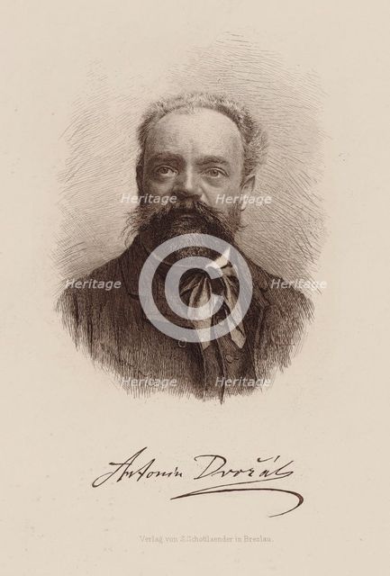 Portrait of the composer Antonin Dvorak (1841-1904), 1889.