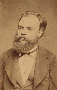 Portrait of the Composer Antonin Dvorak (1841-1904) , c. 1880. Creator: Anonymous