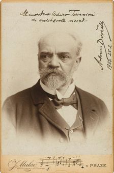 Portrait of the Composer Antonin Dvorak (1841-1904) , c. 1900. Creator: Photo studio J. Mulac, Prague