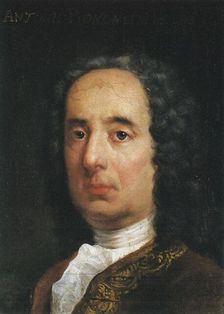 Portrait of the composer Antonio Maria Bononcini (1677-1726), 18th century. Creator: Anonymous