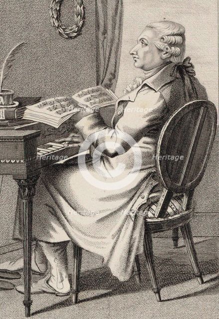 Portrait of the composer Antonio Sacchini (1730-1786), 1820. Creator: Rados, Luigi (1773-1840).