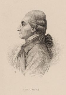 Portrait of the composer Antonio Sacchini (1730-1786), 1870. Creator: Deblois, Charles Alphonse (1822-1883)