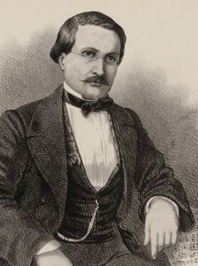 Portrait of the composer Antony Lamotte (1819-1912), 1855-1859. Creator: Donjean, Gustave (1800-1899)