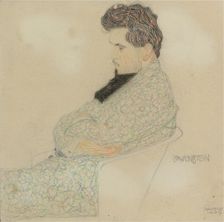 Portrait of the composer Arthur Löwenstein, 1909. Artist: Schiele, Egon (1890-1918)
