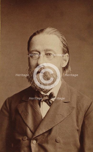 Portrait of the composer Bedrich Smetana, 1878. Creator: Photo studio J. Mulac, Prague  .