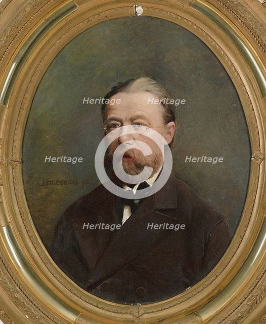 Portrait of the composer Bedrich Smetana. Creator: Anonymous.