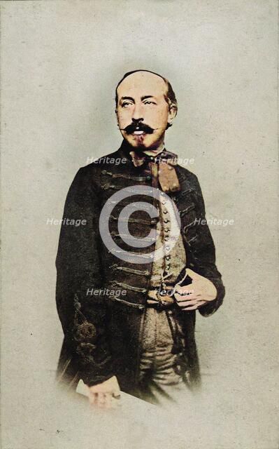 Portrait of the composer Béla Kéler (1820-1882), 1865. Creator: Photo studio Ottilie Wigand, Wiesbaden  .