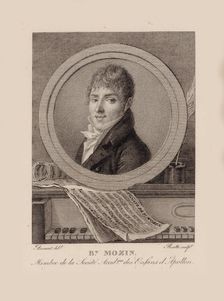 Portrait of the Composer Benoît Mozin (1769-1857) , 1800. Creator: Ruotte, Louis Charles (1754-c. 1806)