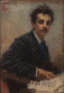 Portrait of the composer Benedetto Junck (1852-1903)