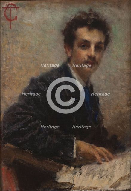 Portrait of the composer Benedetto Junck (1852-1903).