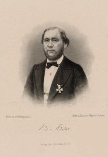 Portrait of the composer Benjamin Bilse (1816-1902), 1870