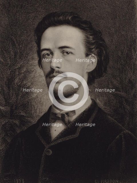 Portrait of the composer Benjamin Godard (1849-1895), 1878. Creator: Pirodon, Eugène Louis (1824-1908).