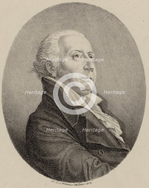 Portrait of the Composer Bernhard Anselm Weber (1764-1821), 1817. Creator: Winter, Heinrich Eduard von (1788-1825).