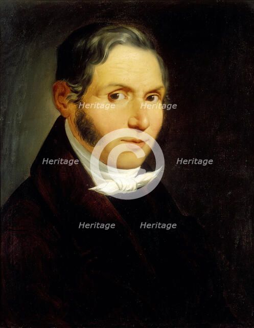 Portrait of the composer Bonifazio Asioli (1769-1832). Creator: Asioli, Luigi (1817-1877).