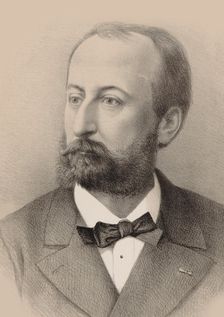 Portrait of the composer Camille Saint-Saëns (1835-1921), 1879. Creator: Jahyer, Octave Édouard Jean (1826-?)