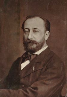 Portrait of the composer Camille Saint-Saëns (1835-1921), 1880. Creator: Anonymous