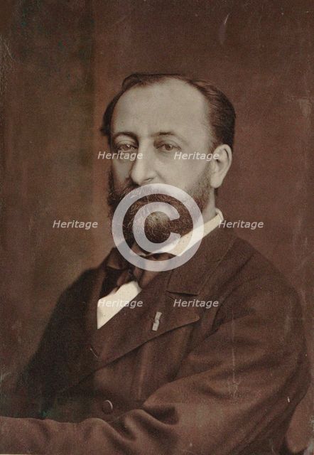 Portrait of the composer Camille Saint-Saëns (1835-1921), 1880. Creator: Anonymous.