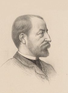 Portrait of the composer Camille Saint-Saëns (1835-1921), 1884. Creator: Boulanger, Gustave Clarence Rodolphe (1824-1888)