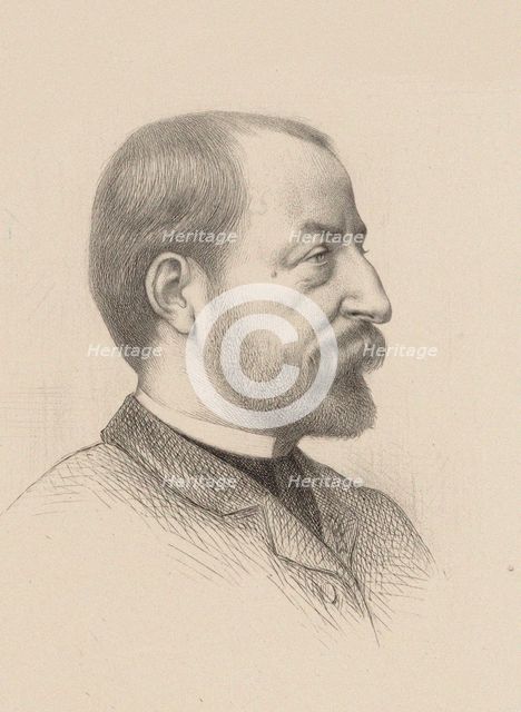 Portrait of the composer Camille Saint-Saëns (1835-1921), 1884. Creator: Boulanger, Gustave Clarence Rodolphe (1824-1888).