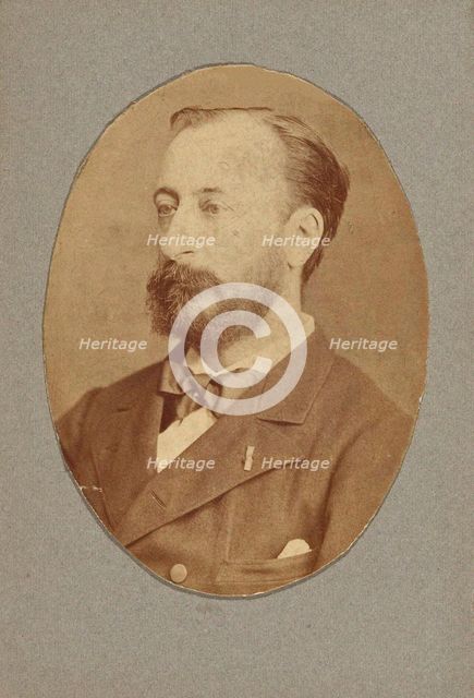 Portrait of the composer Camille Saint-Saëns (1835-1921), c. 1880. Creator: Anonymous.
