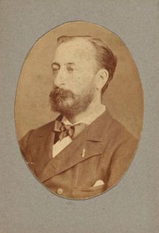 Portrait of the composer Camille Saint-Saëns (1835-1921), c. 1880. Creator: Anonymous
