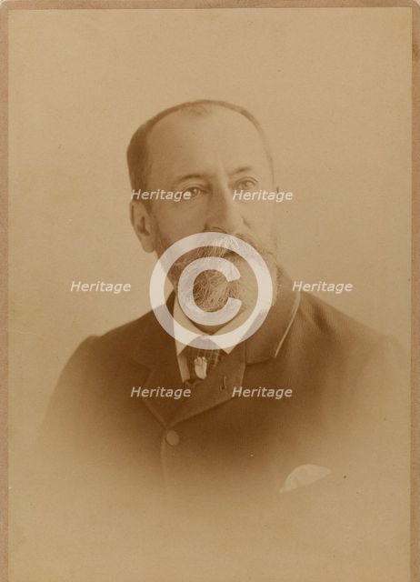 Portrait of the composer Camille Saint-Saëns (1835-1921). Creator: Photo studio J. Lacroix.