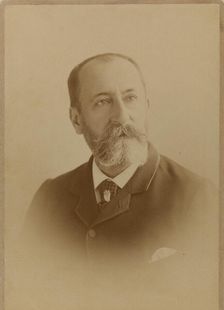 Portrait of the composer Camille Saint-Saëns (1835-1921). Creator: Photo studio J. Lacroix