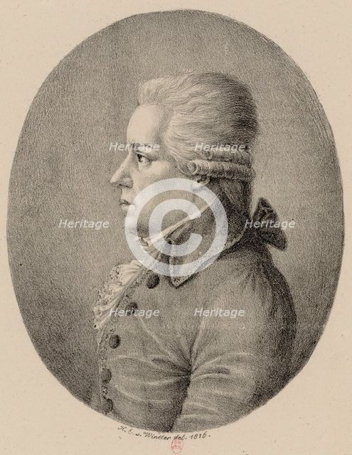 Portrait of the composer Carl Ditters von Dittersdorf (1739-1799), 1816.
