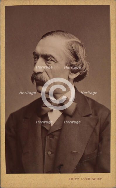 Portrait of the composer Carl Evers (1819-1875), before 1875. Creator: Luckhardt, Fritz (1843-1894).