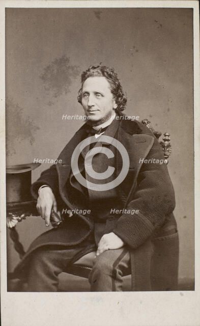 Portrait of the composer Carl Helsted (1818-1904). Creator: Photo studio J. Petersen & Co..