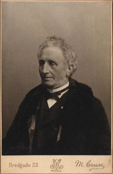 Portrait of the composer Carl Helsted (1818-1904). Creator: Photo studio M. Cruse