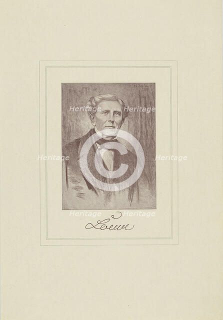 Portrait of the composer Carl Loewe (1796-1869). Creator: Anonymous.