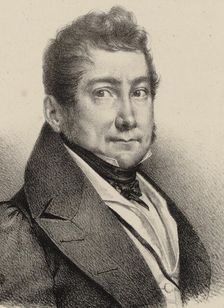 Portrait of the composer Carlo Coccia (1782-1873), 1832. Creator: Anonymous