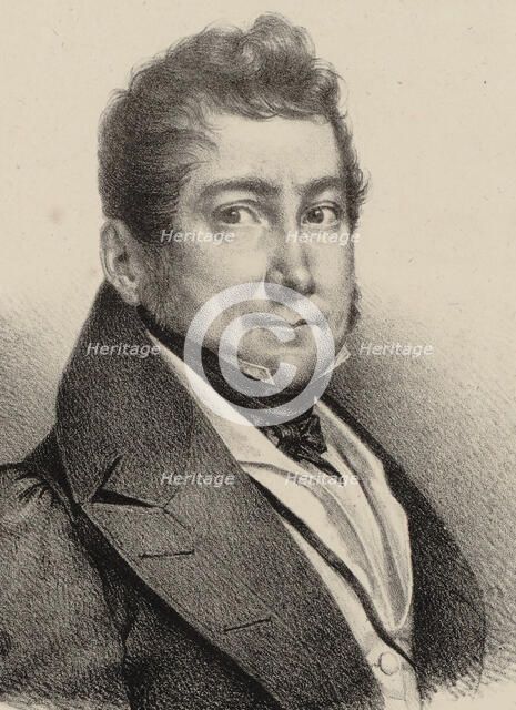 Portrait of the composer Carlo Coccia (1782-1873), 1832. Creator: Anonymous.