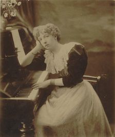 Portrait of the composer Cécile Chaminade (1857-1944), 1890